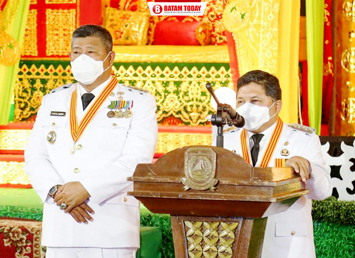 Wakil Bupati Anambas saat menyampaikan kata sambutan